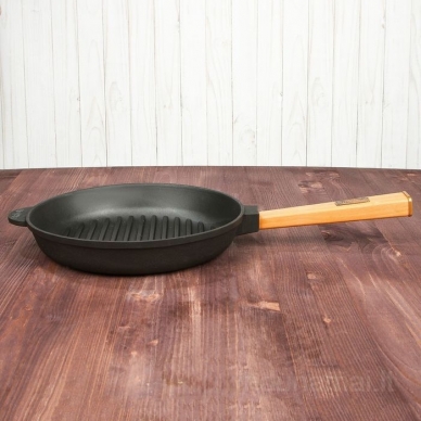 Ketaus grill keptuvė su nuimama rankena Brizoll 28 cm 3