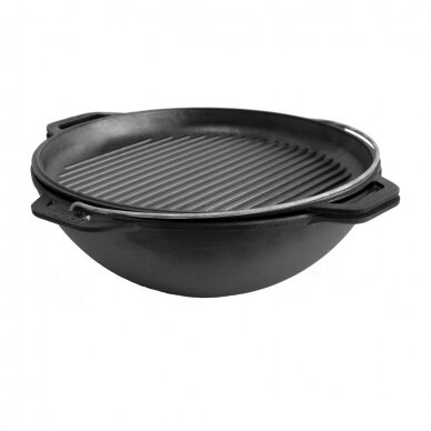 Čuguna GRILL panna - vāks Brizoll 40cm 3