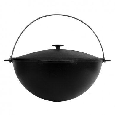 Cast-iron asian cauldron with cast-iron lid ТМ "BRIZOLL" 15L "Asia" 1