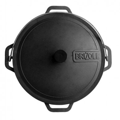 Cast-iron asian cauldron with cast-iron lid ТМ "BRIZOLL" 15L "Asia" 2