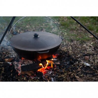 Cast-iron asian cauldron with cast-iron lid ТМ "BRIZOLL" 6L "Asia" 14