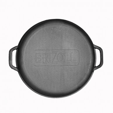 Cast-iron asian cauldron with cast-iron lid-frying pan grill TM "BRIZOLL" 15L "Asia" 3